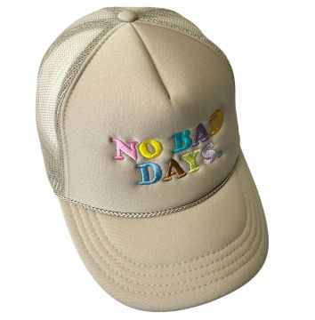 NO BAD DAYS® Khaki Trucker Hat Mesh Cap